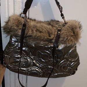 Limited Edition Silver Coach Purse
